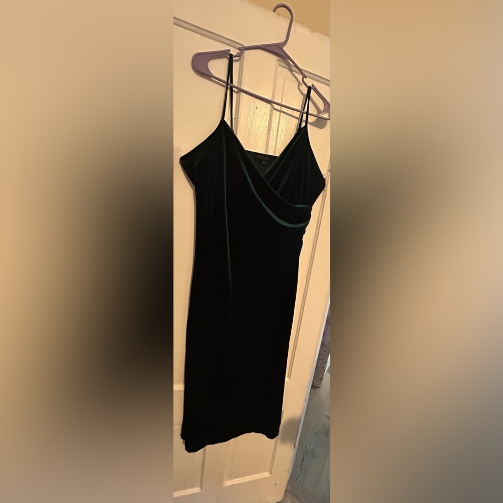 Rachel Zoe Deep Teal Velvet Gown